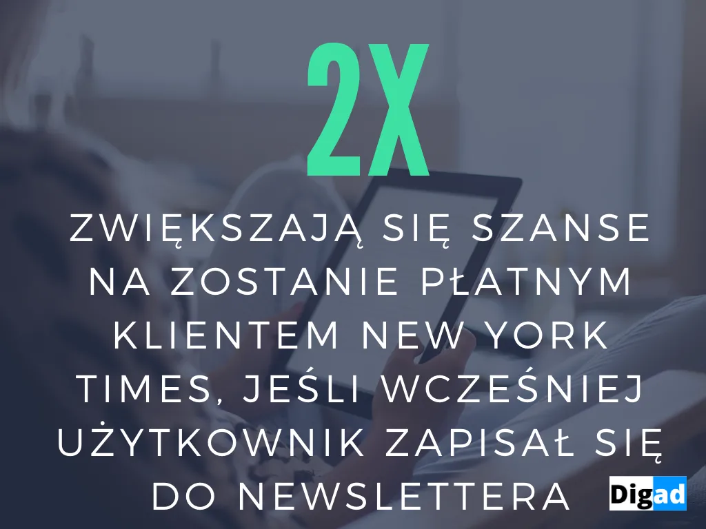 newslettery zwiększają szansę na sprzedaż