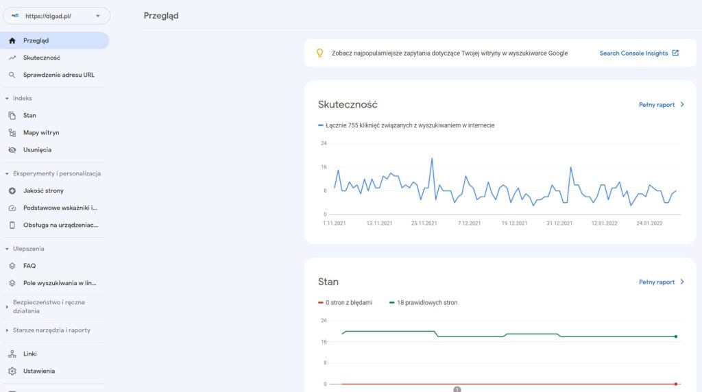 Google search console
