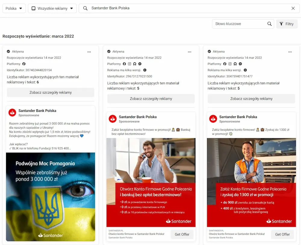 biblioteka reklam facebook