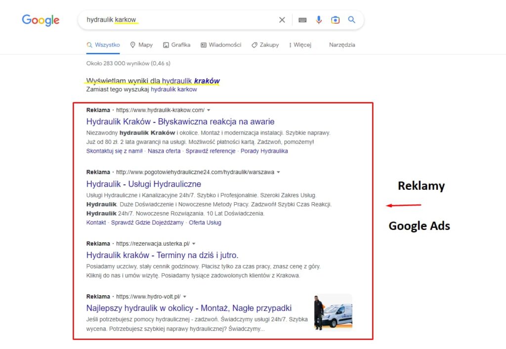 Reklama firmy hydraulicznej. 6 wzorów skutecznych reklam. 8 reklama firmy hydraulicznej w google ads