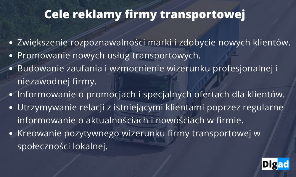 reklama firmy transportowej