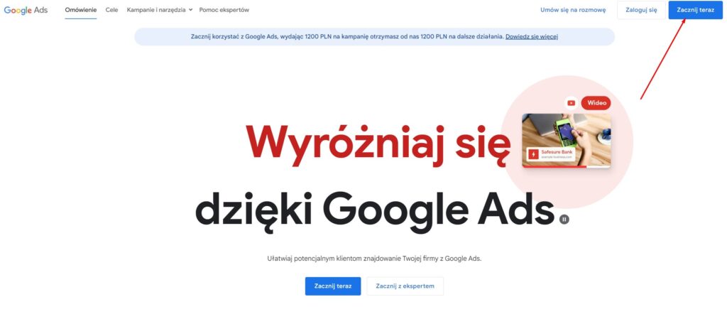 zakladanie konta googleads