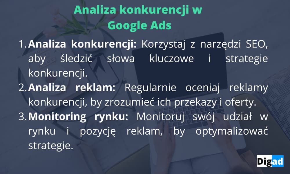 Analiza konkurencji w google Ads
