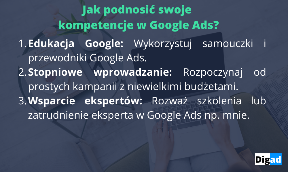 jak podnosic kompetencje Google Ads