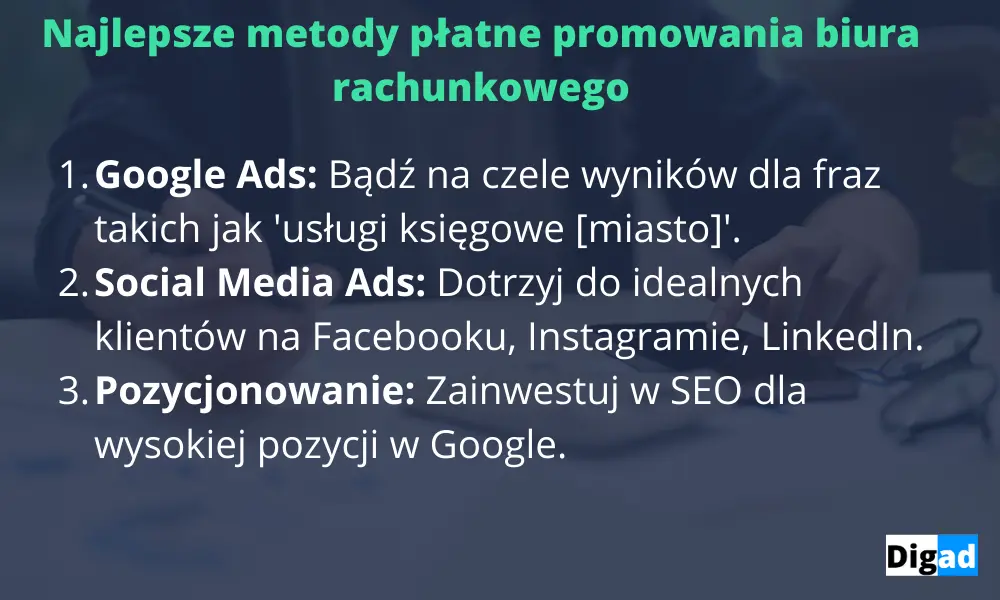 metody płatne promocji dla biur księgowych