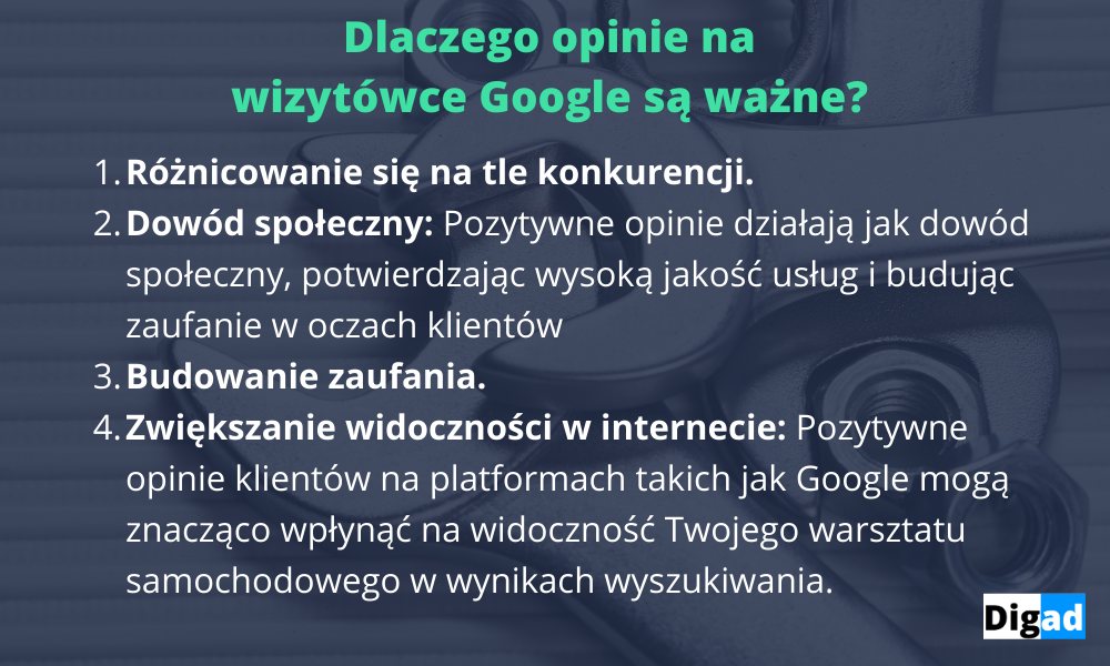 Jak efektywnie pozyskiwać opinie dla warsztatu samochodowego? 3 skuteczne metody 11 Szablony digad.pl